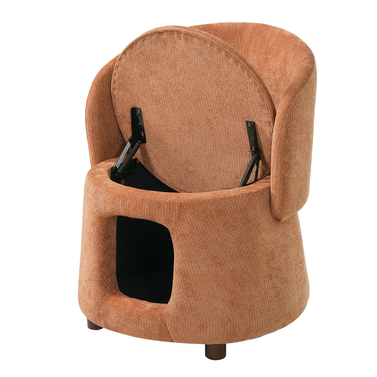 Pet Friendly Chair with Convertible Stool