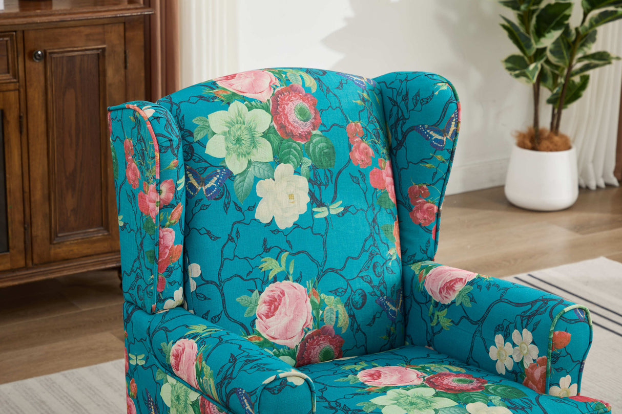Caribbean Floral Accent Chair