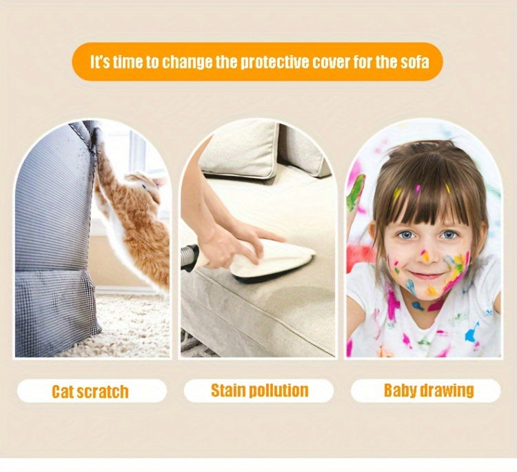 Chenille Cat Cartoon Sofa Cover Blanket