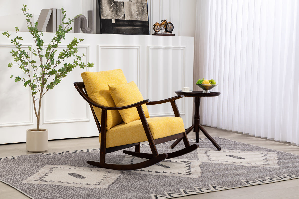 Mid Century Modern Accent Chairs Comfy Upholstered Glider Arm Chair