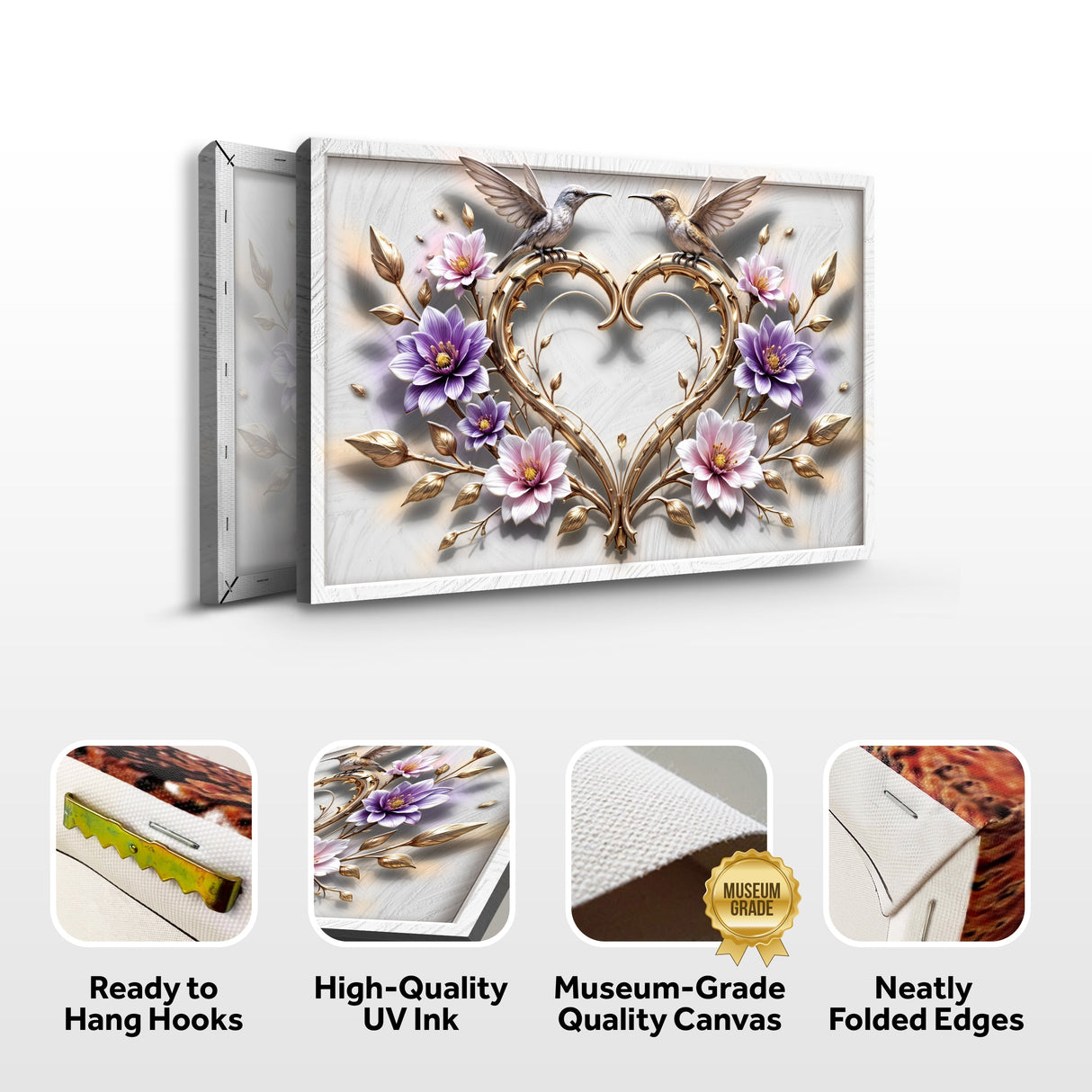 3D Hummingbirds Wall Art