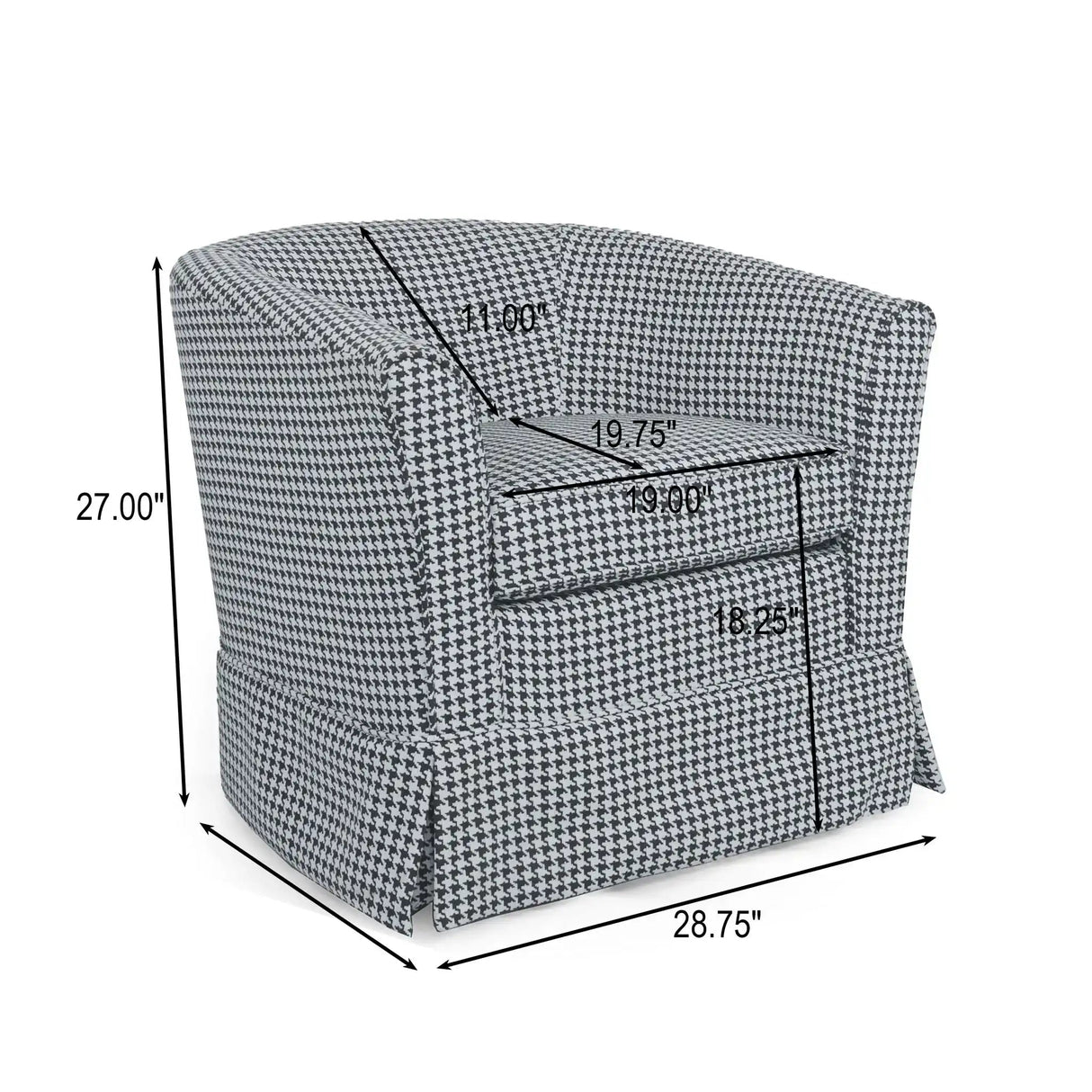 Zeniqua Upholstered Swivel Chair