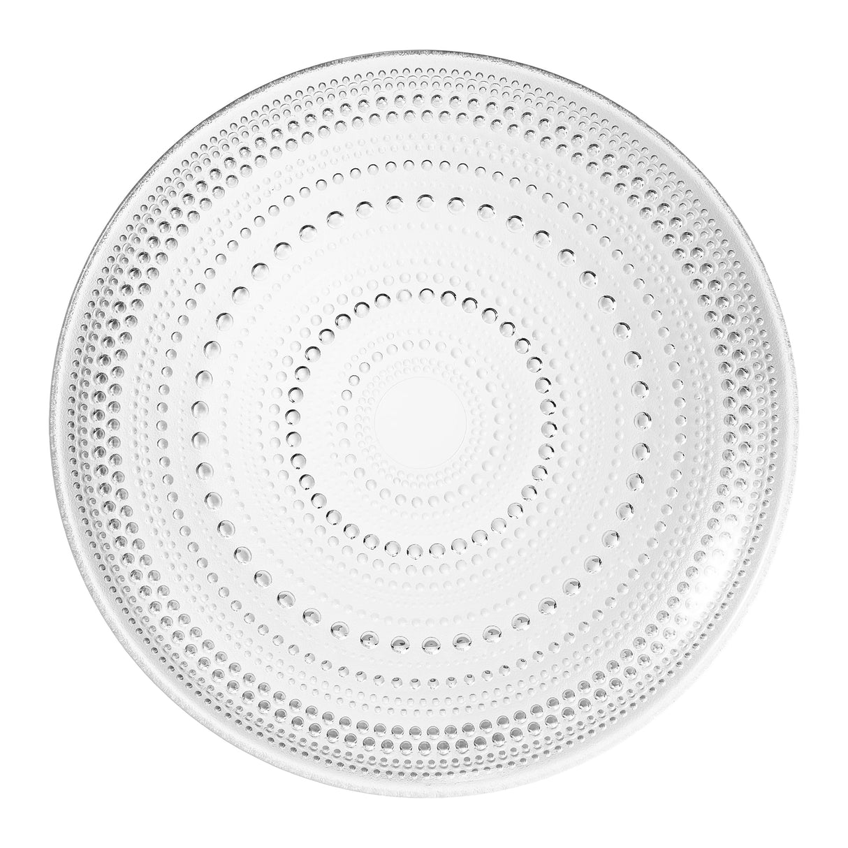 Glass Hobnail Dinner or Charger Plates | Set of 4 | Clear