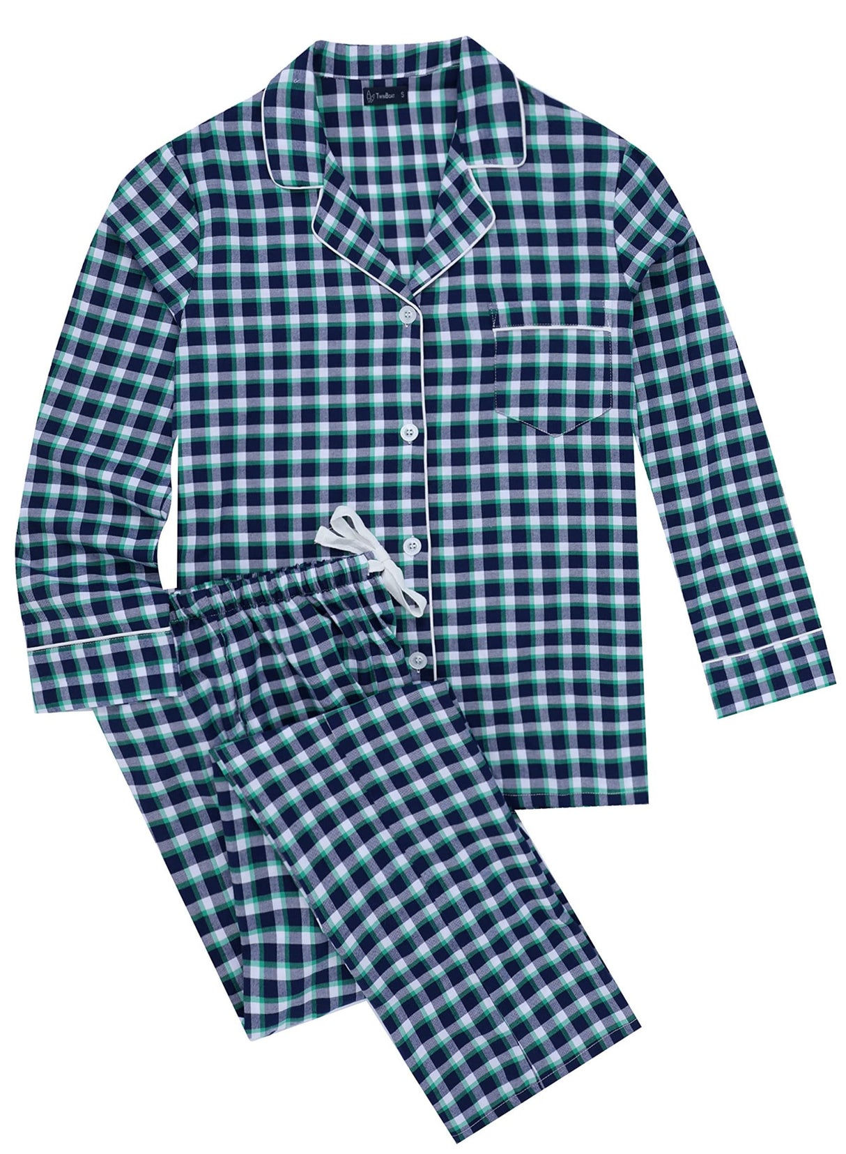Womens Poplin Pajama Set
