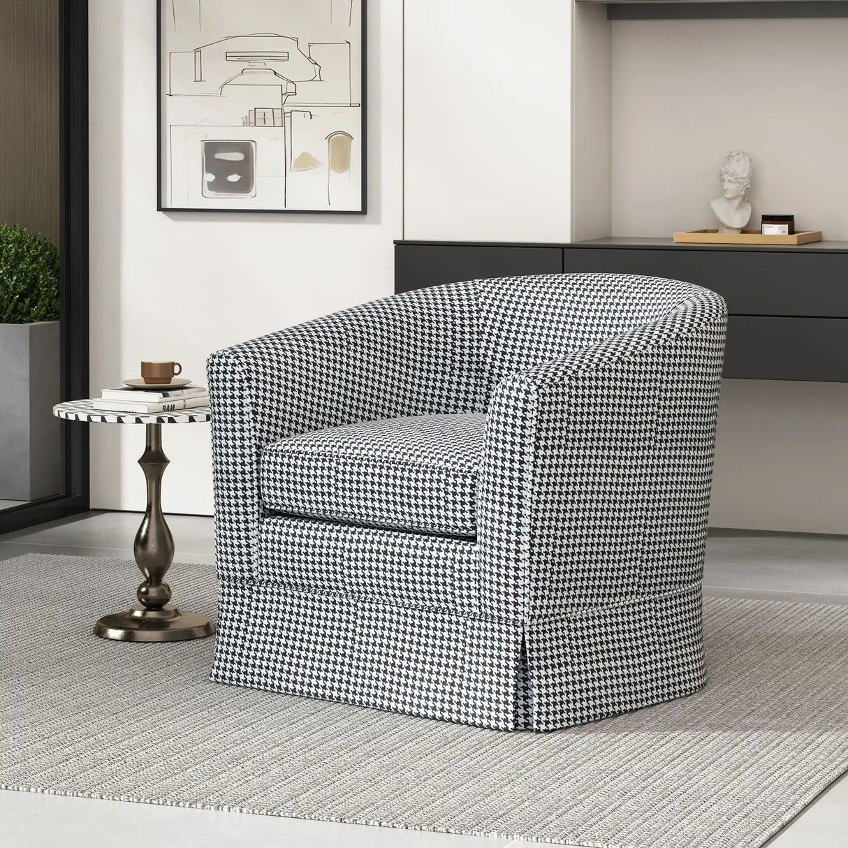 Zeniqua Upholstered Swivel Chair