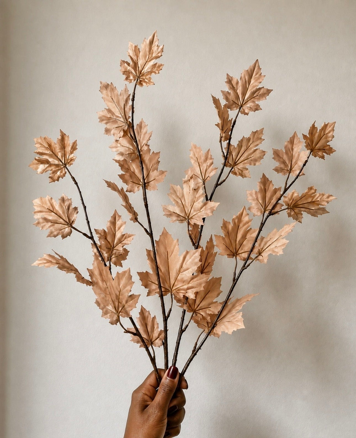 Artificial Autumn Maple Leaf Stems