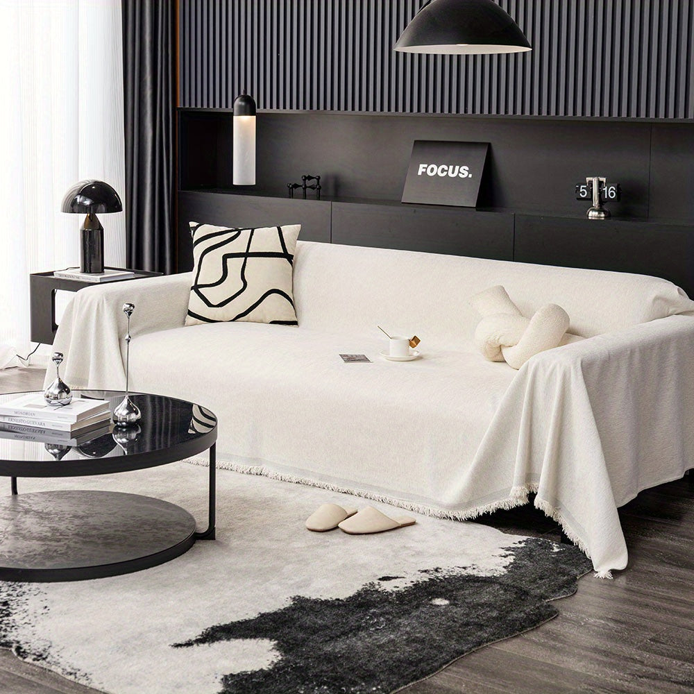 Stylish Couch Slipcover and Throw Blanket Alternative