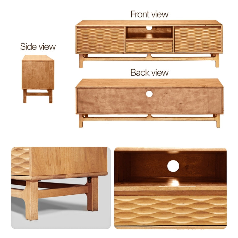 Acacia Elara Solid Wood TV Stand with Storage