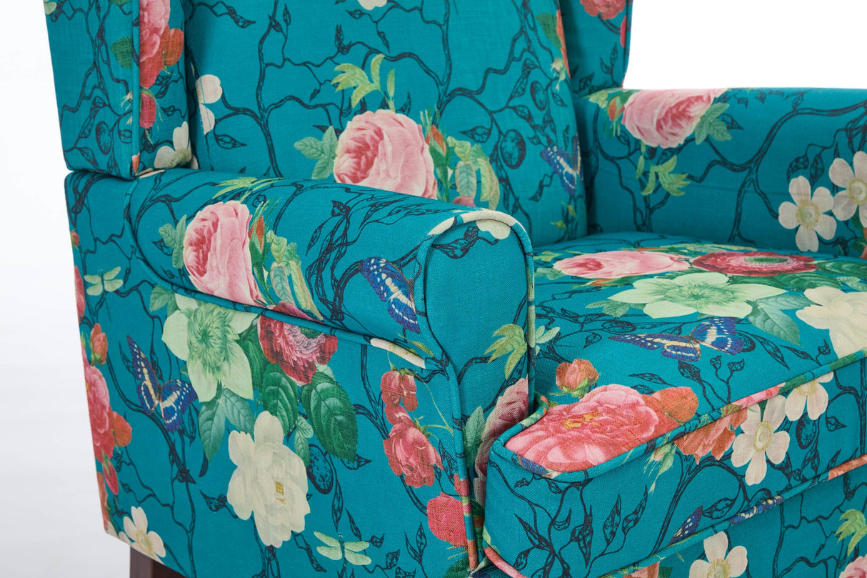 Caribbean Floral Accent Chair