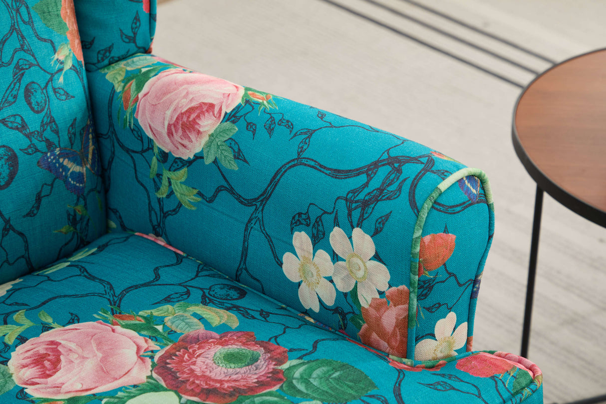 Caribbean Floral Accent Chair