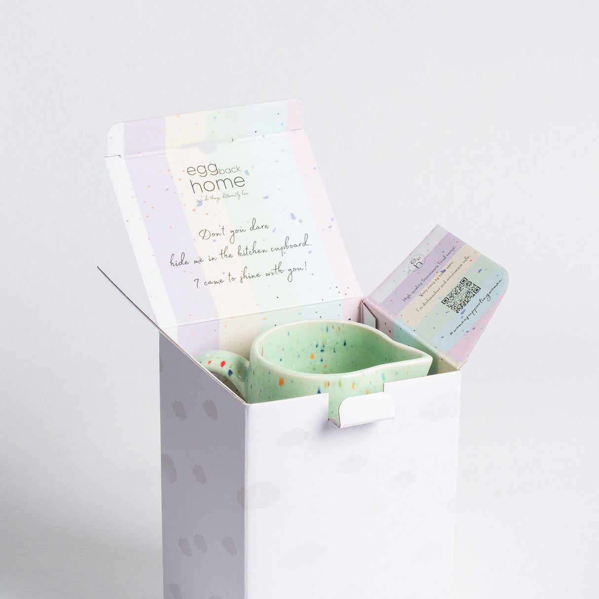 White Stoneware Ceramic Pitcher, 51oz