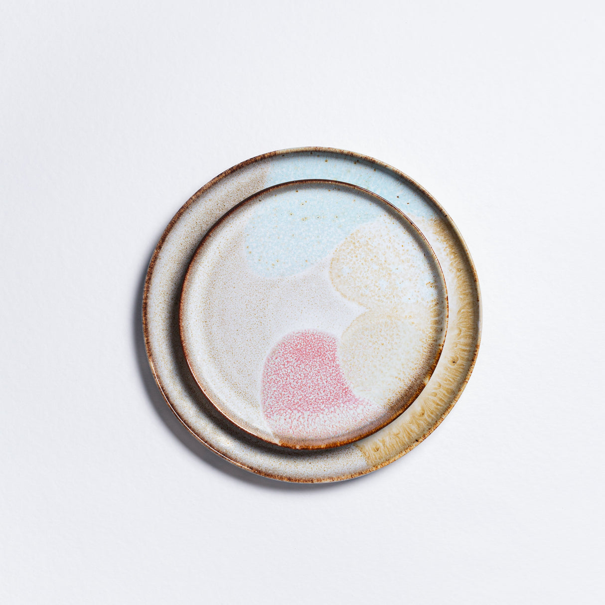 Stoneware Ceramic Dinnerware, Melting Ice Cream, Set of 12