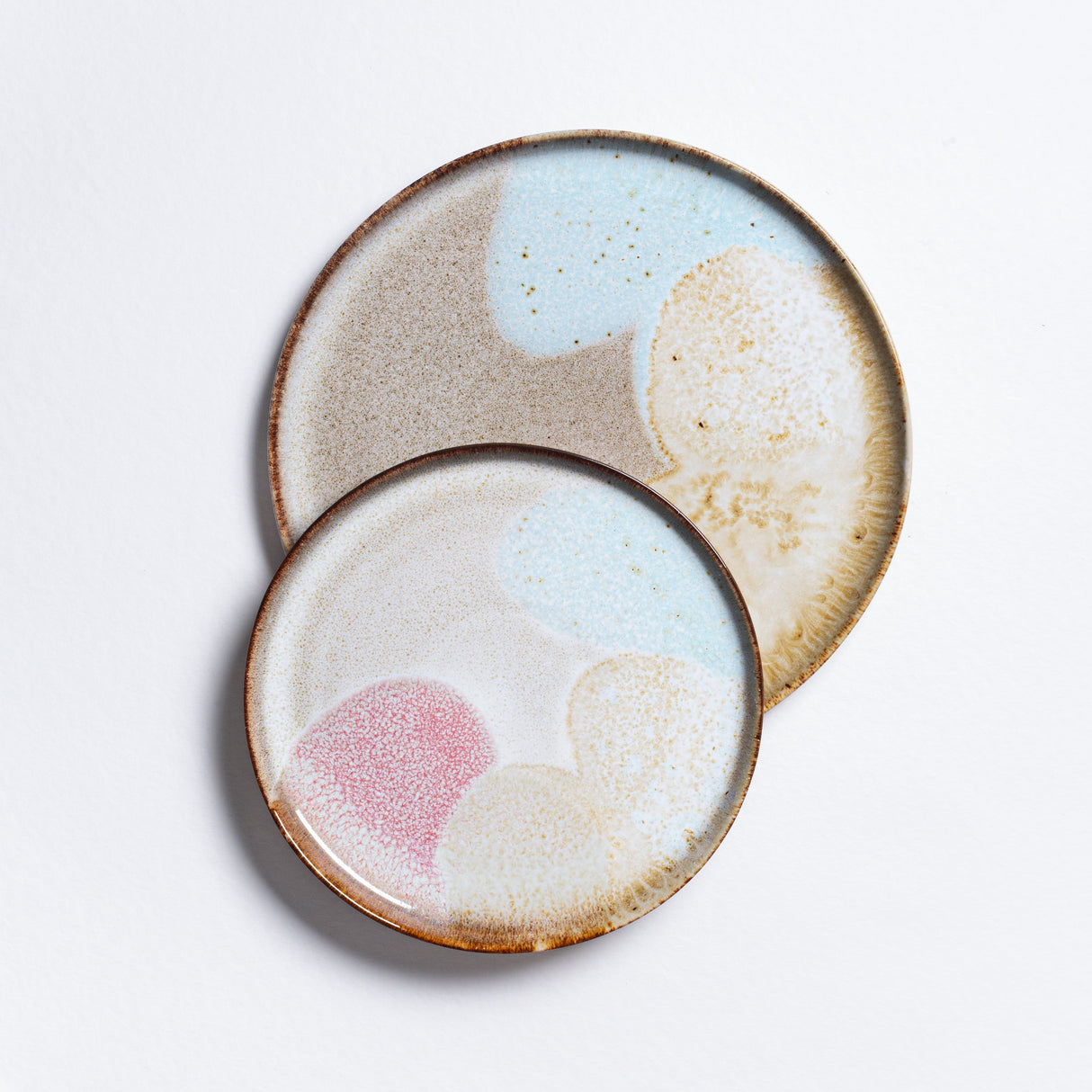 Stoneware Ceramic Dinnerware, Melting Ice Cream, Set of 12