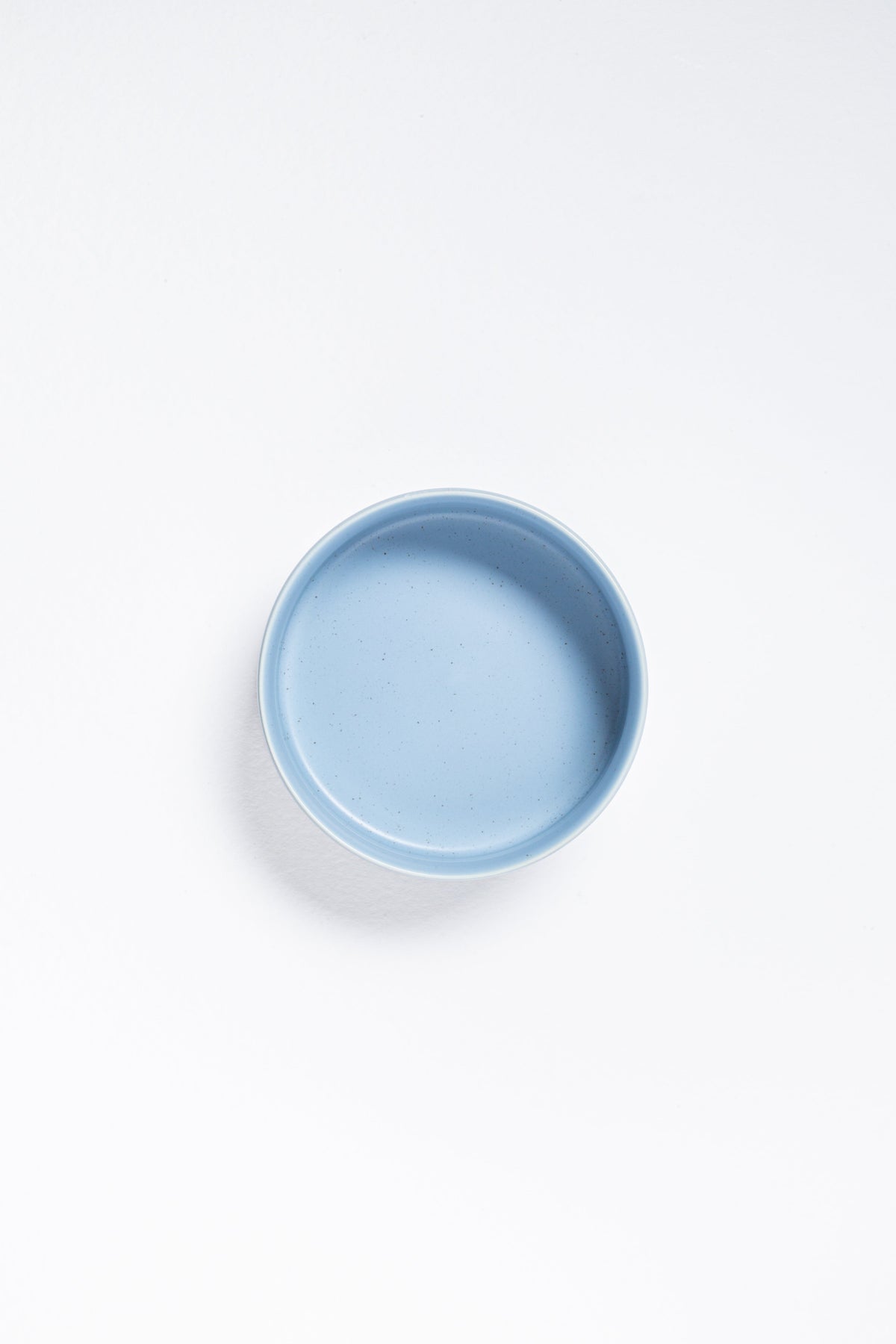 Set of 2 Blue Large stoneware ceramic Pet Bowls — Cloud Collection