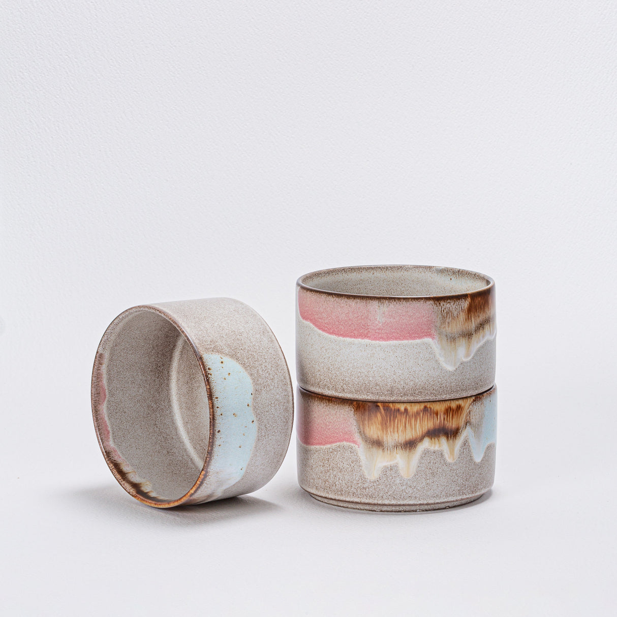 Stoneware Ceramic Dinnerware, Melting Ice Cream, Set of 12