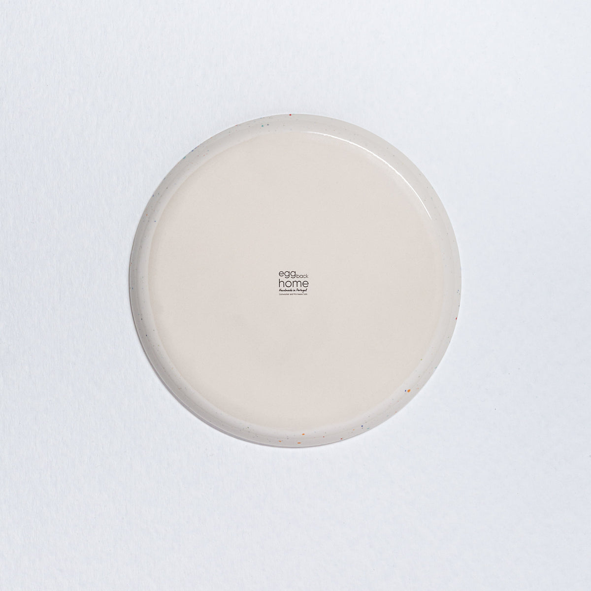 Set of 6 White Salad Plates 8.9" stoneware ceramic — Party Collection