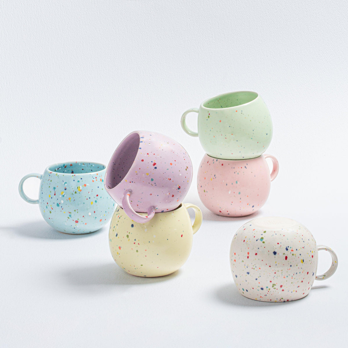 White Ball Mug 17oz / 500ml stoneware ceramic — Party Collection