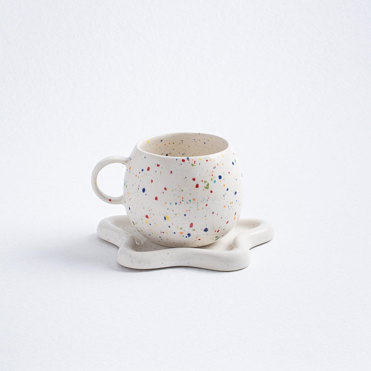 White Ball Mug 17oz / 500ml stoneware ceramic — Party Collection