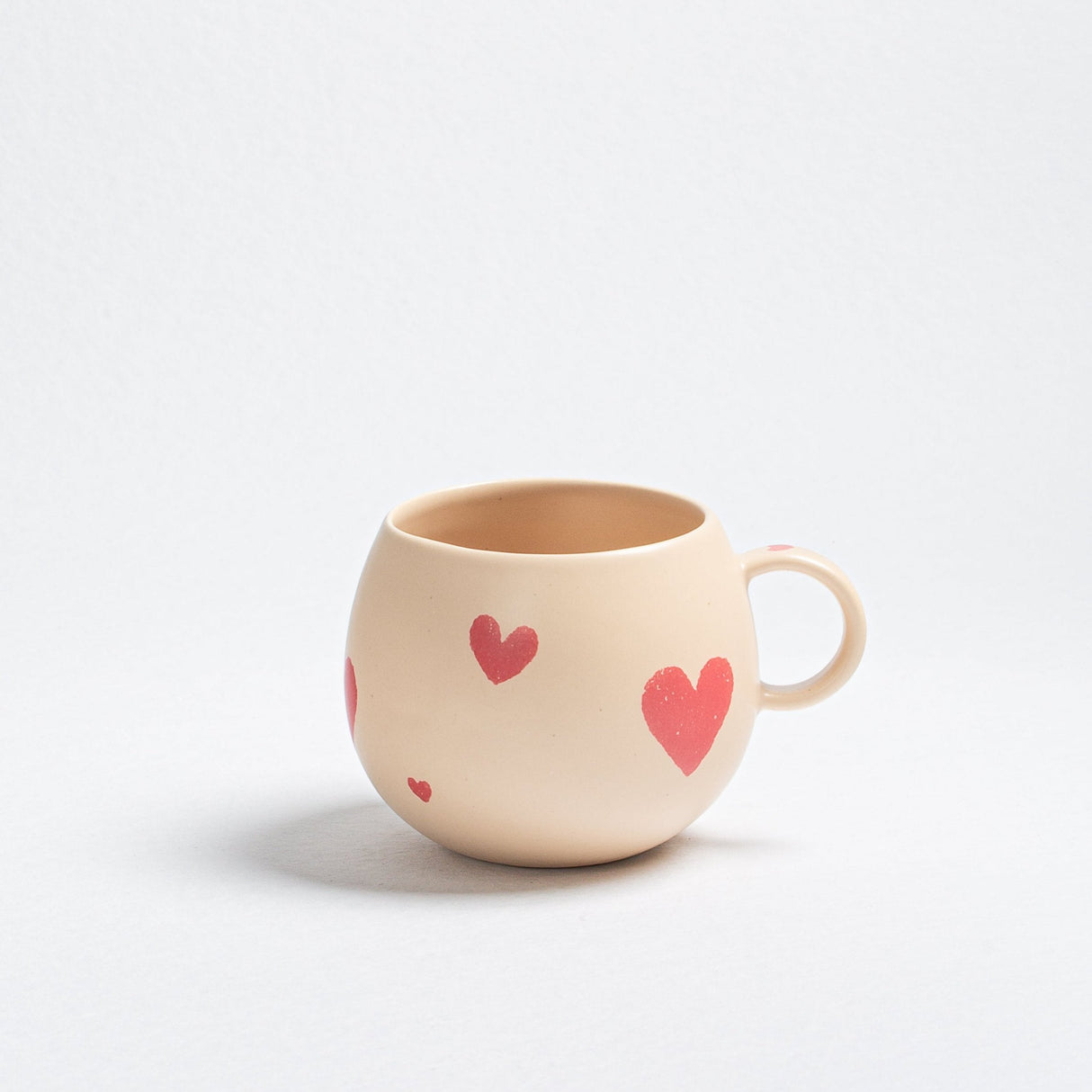 Hearts Stoneware ceramic Mug 17oz - Limited Edition