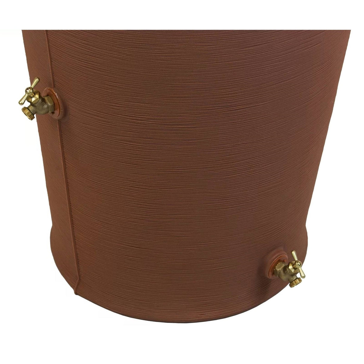 Terra Cotta 50-Gallon Plastic Urn Rain Barrel with Planter Top