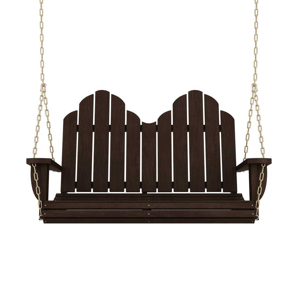 Amish Casual Heavy Duty Black Adirondack Porch Swing