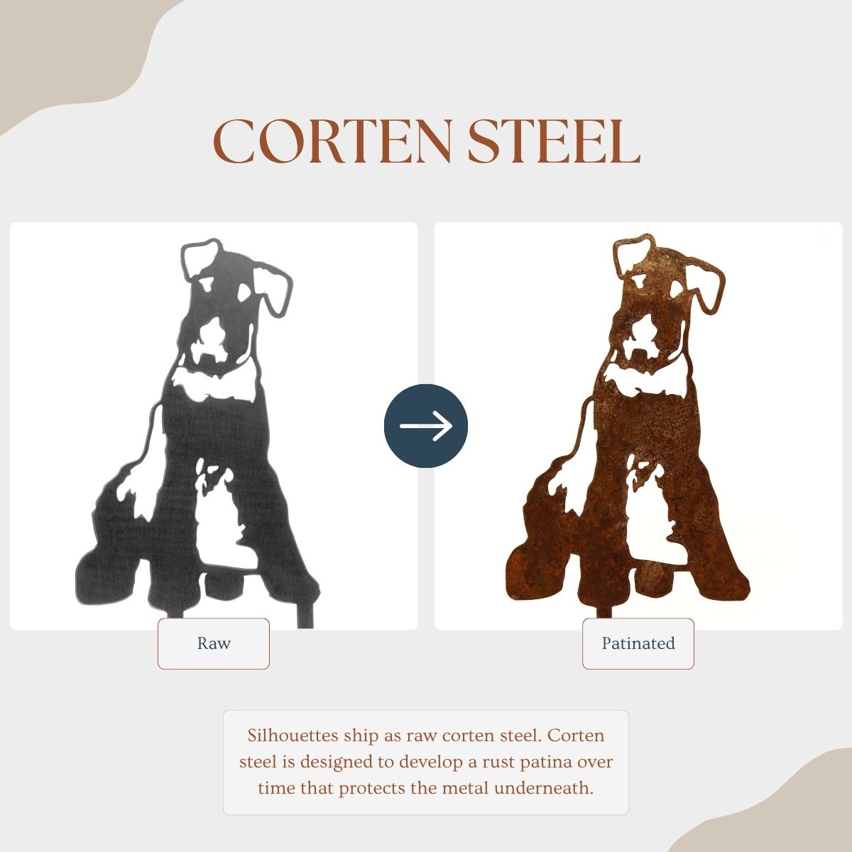 Airedale Terrier Garden Stake