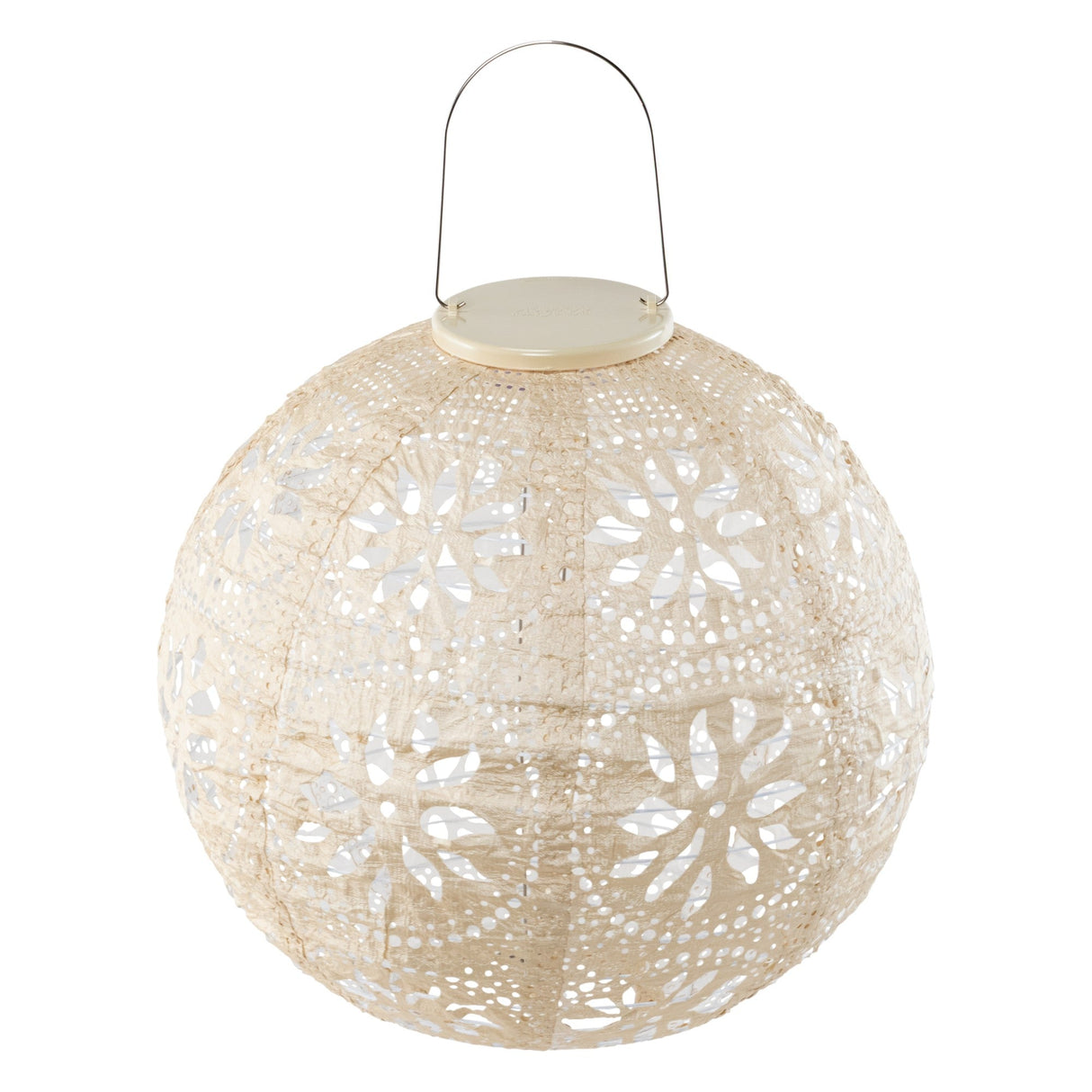 Stella Luxe Globe Boho Pearl 12" LED Lantern