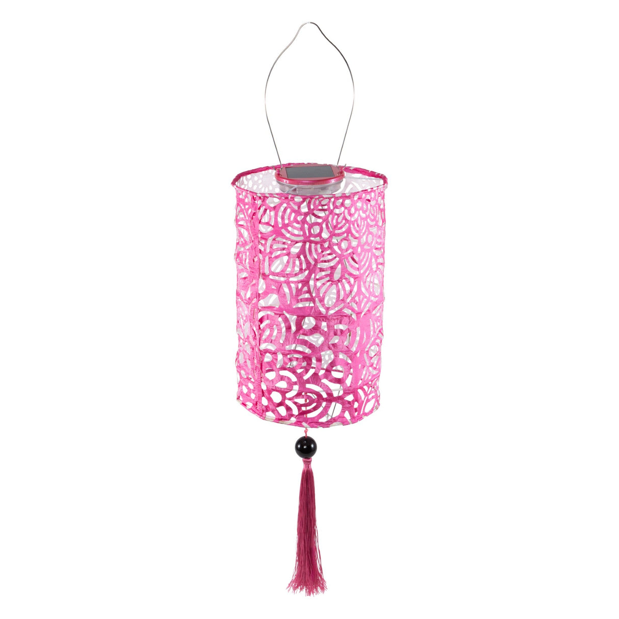 Soji Stella - Tassel Cylinder - 7.5" Solar Lantern