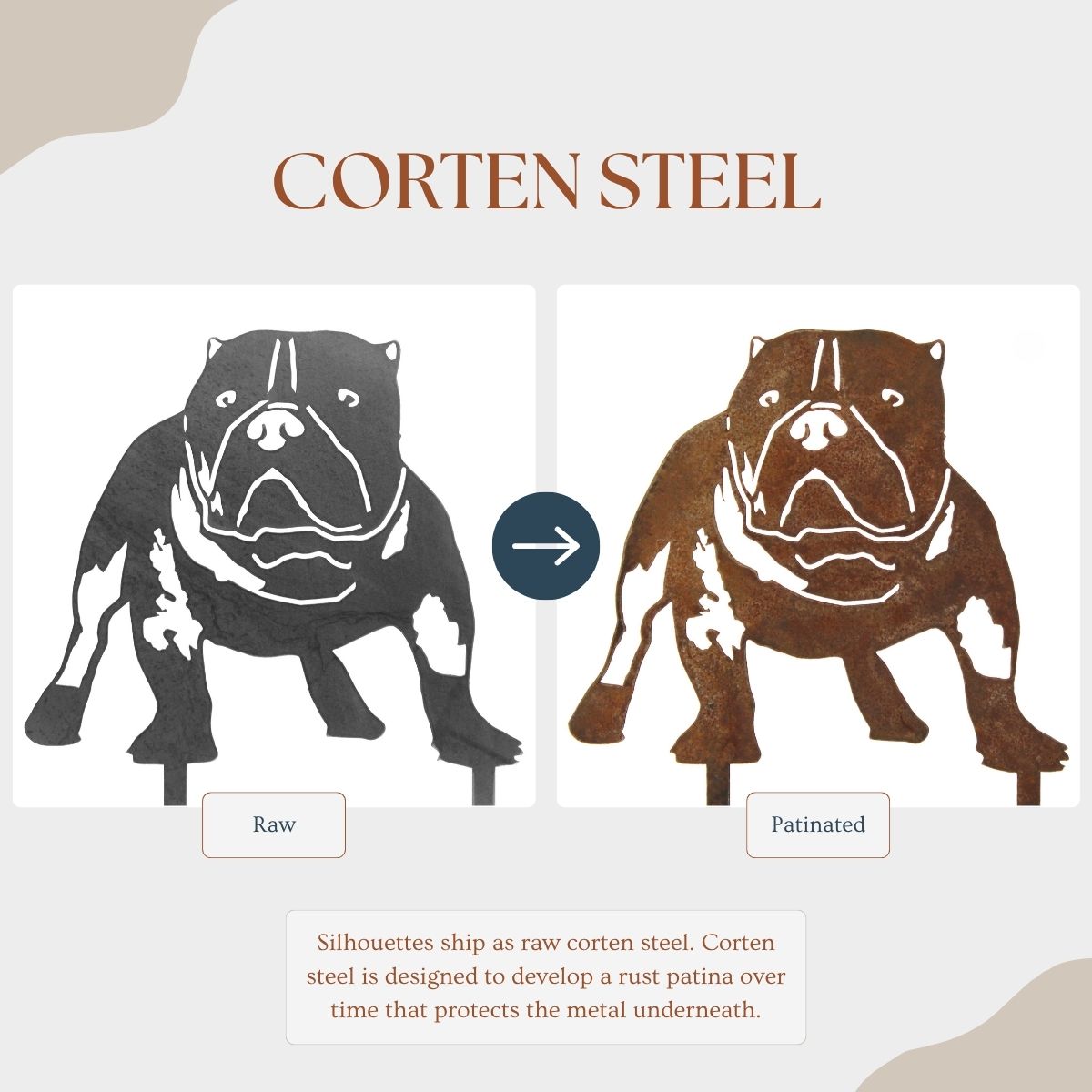 American Bully Garden Stake