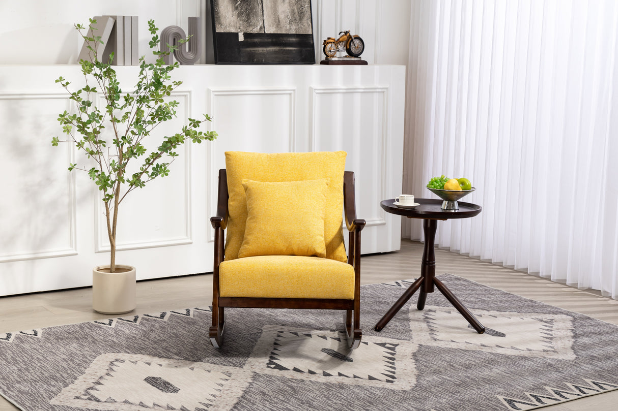 Mid Century Modern Accent Chairs Comfy Upholstered Glider Arm Chair