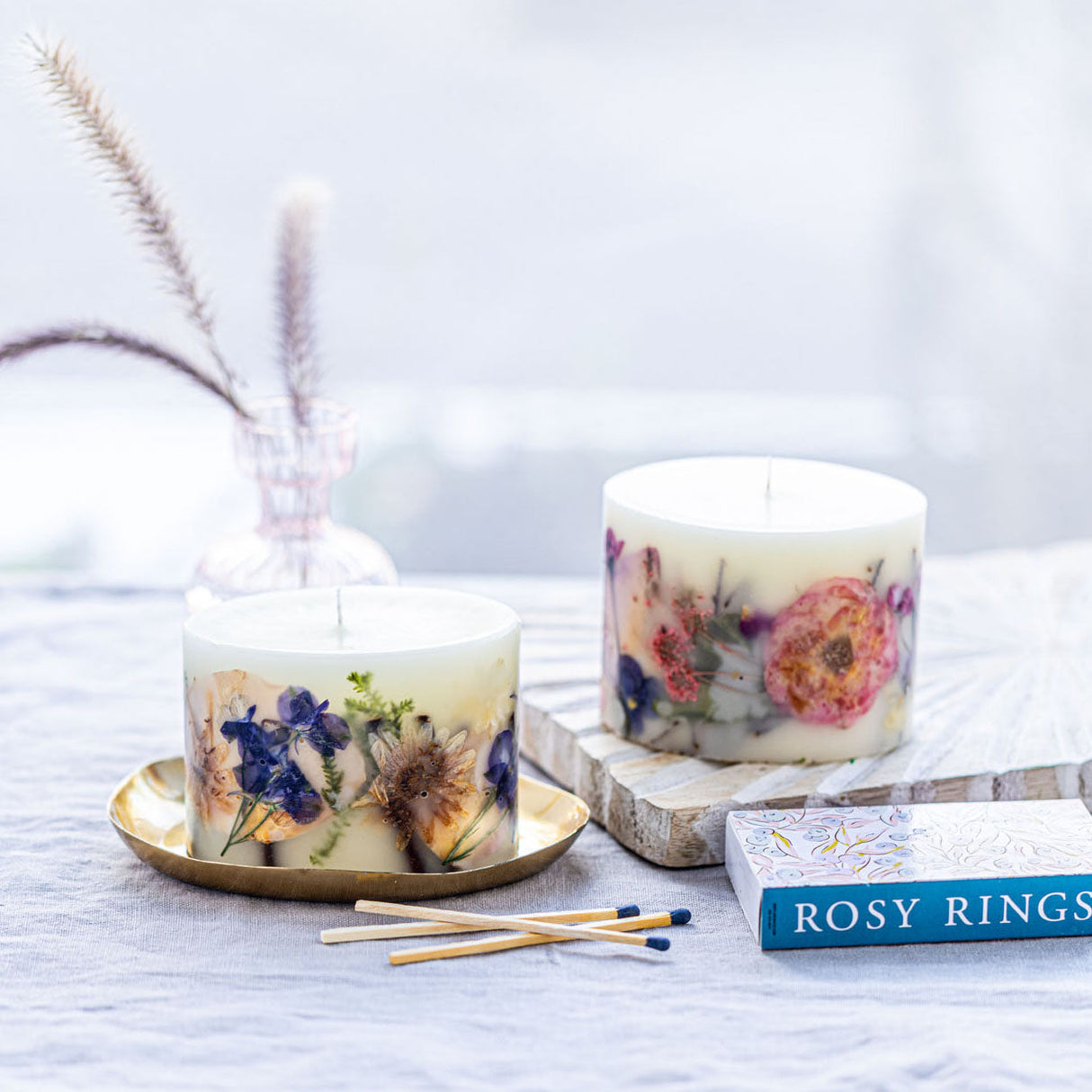 Petite Botanical Candle - Blushing Rosewood