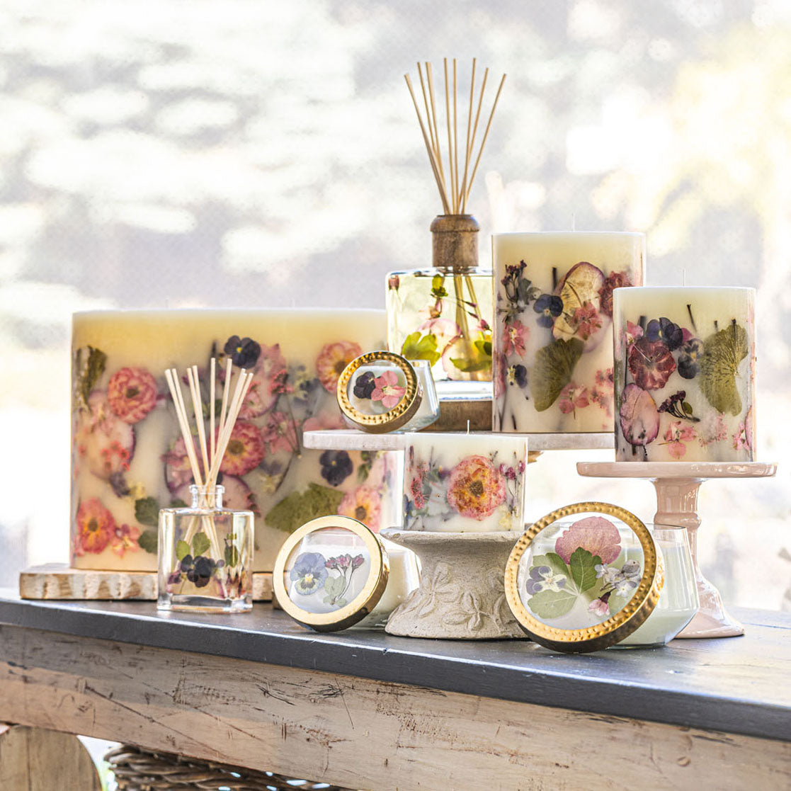 Accent Botanical Candle - Blushing Rosewood