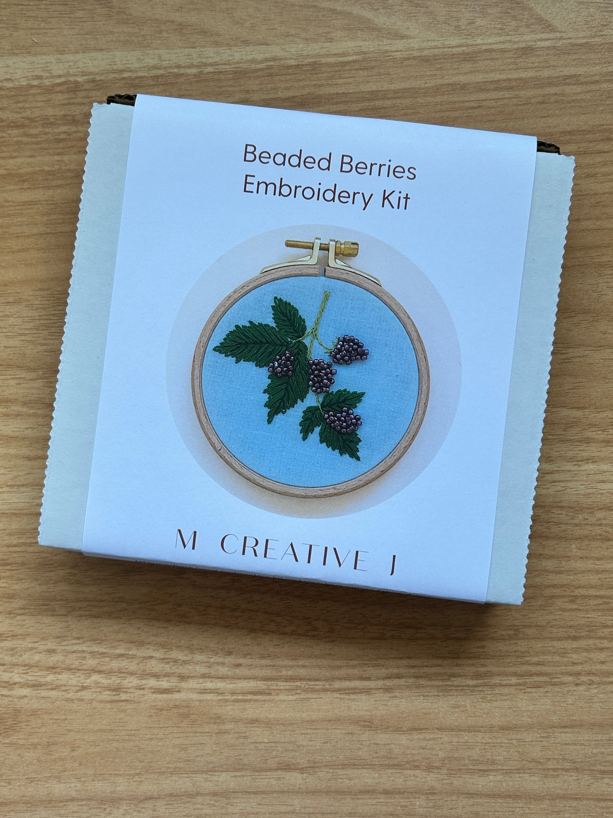 Beaded Berries - Botanical Embroidery Kit for Intermediate Stitchers