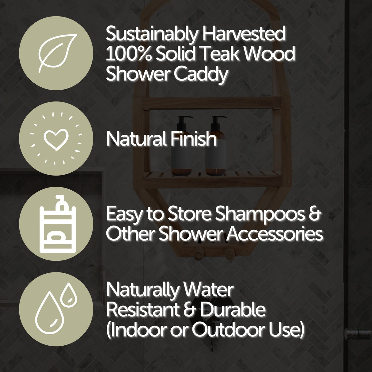 Tulum Natural Shower Caddy