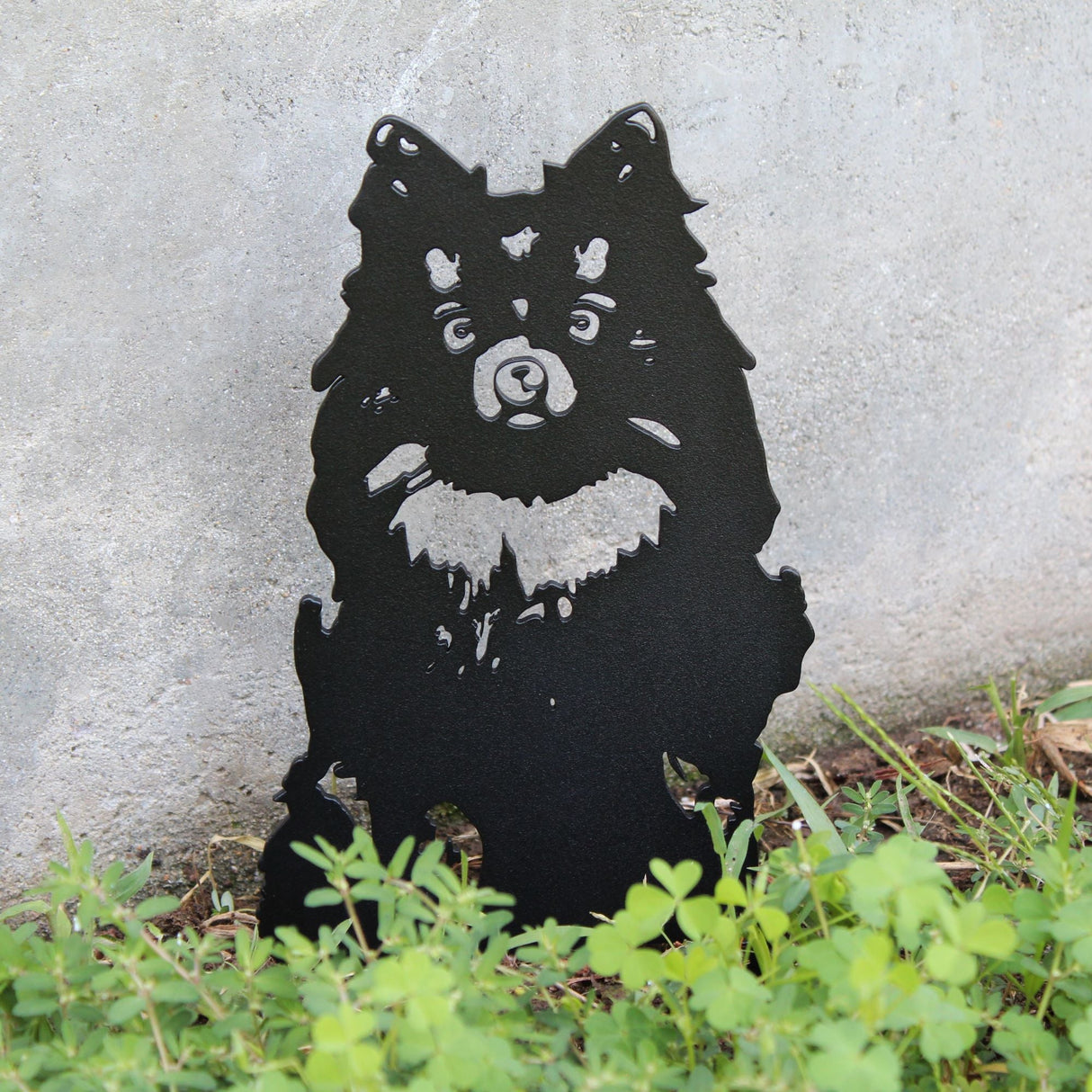 Pomeranian Garden Stake