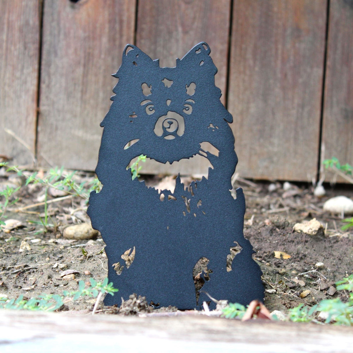 Pomeranian Garden Stake