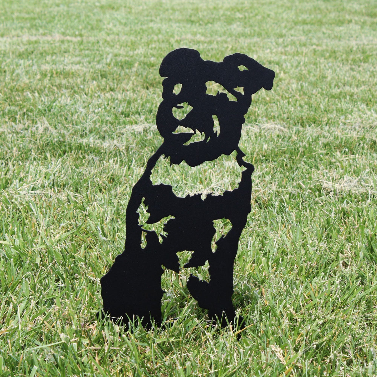 Schnauzer Garden Stake