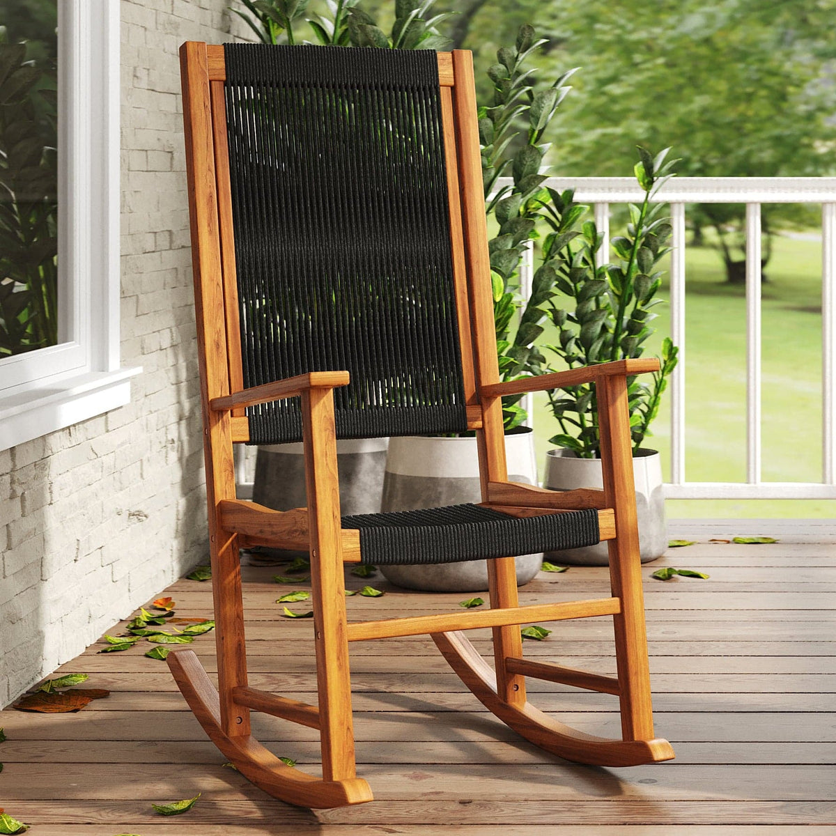 East Green Hudson Modern Outdoor Rocking Chair