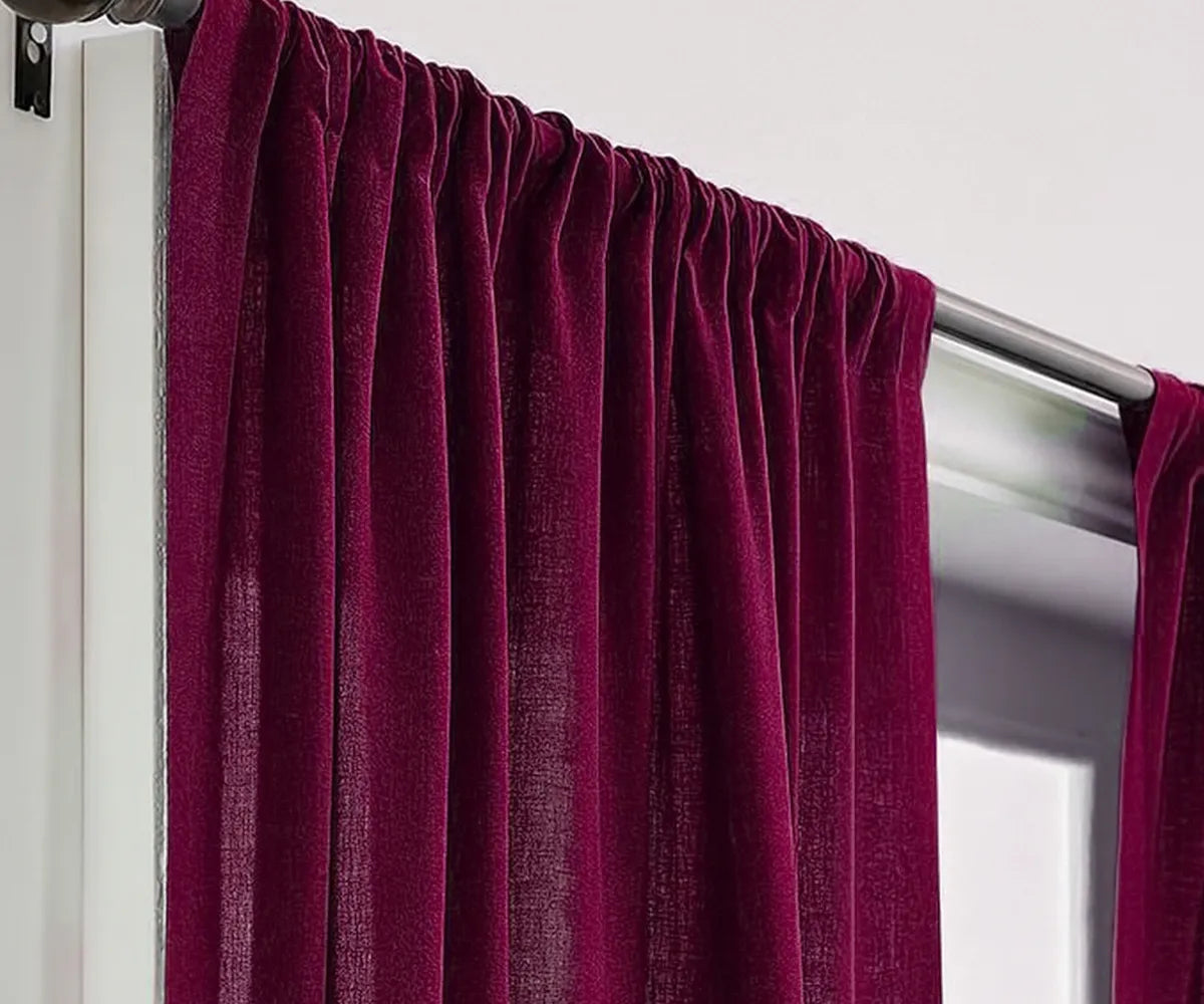 Burgundy Curtains