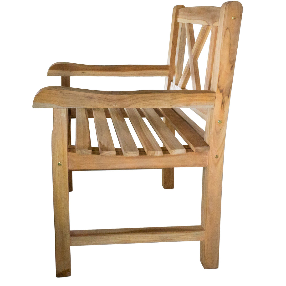Åre Natural Teak Outdoor Patio Dining Chair with Arm Rests