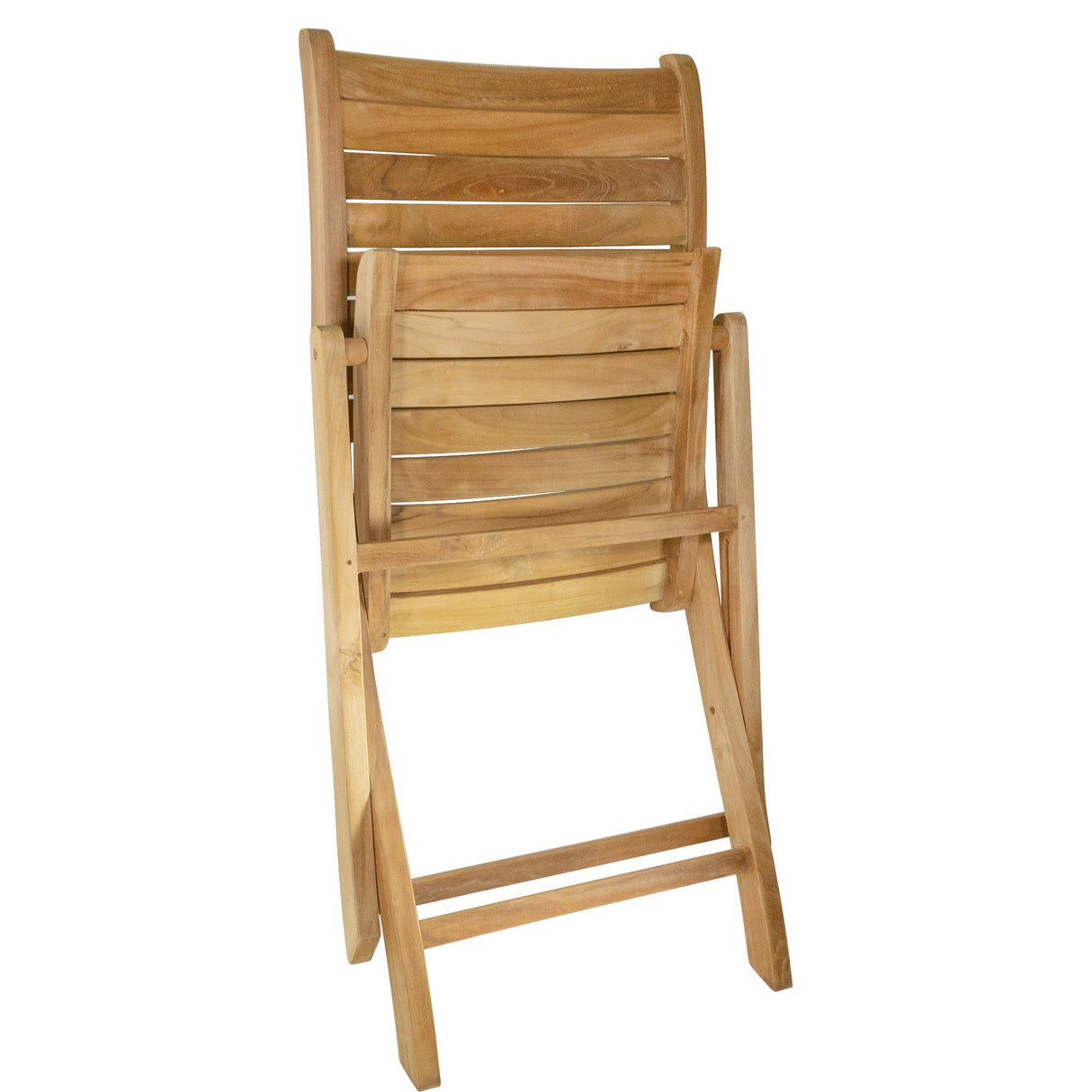 Naples Natural Teak Outdoor Patio Folding Chair