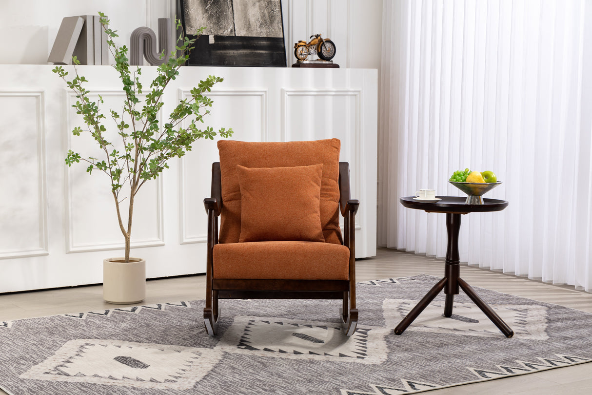 Mid Century Modern Accent Chairs Comfy Upholstered Glider Arm Chair