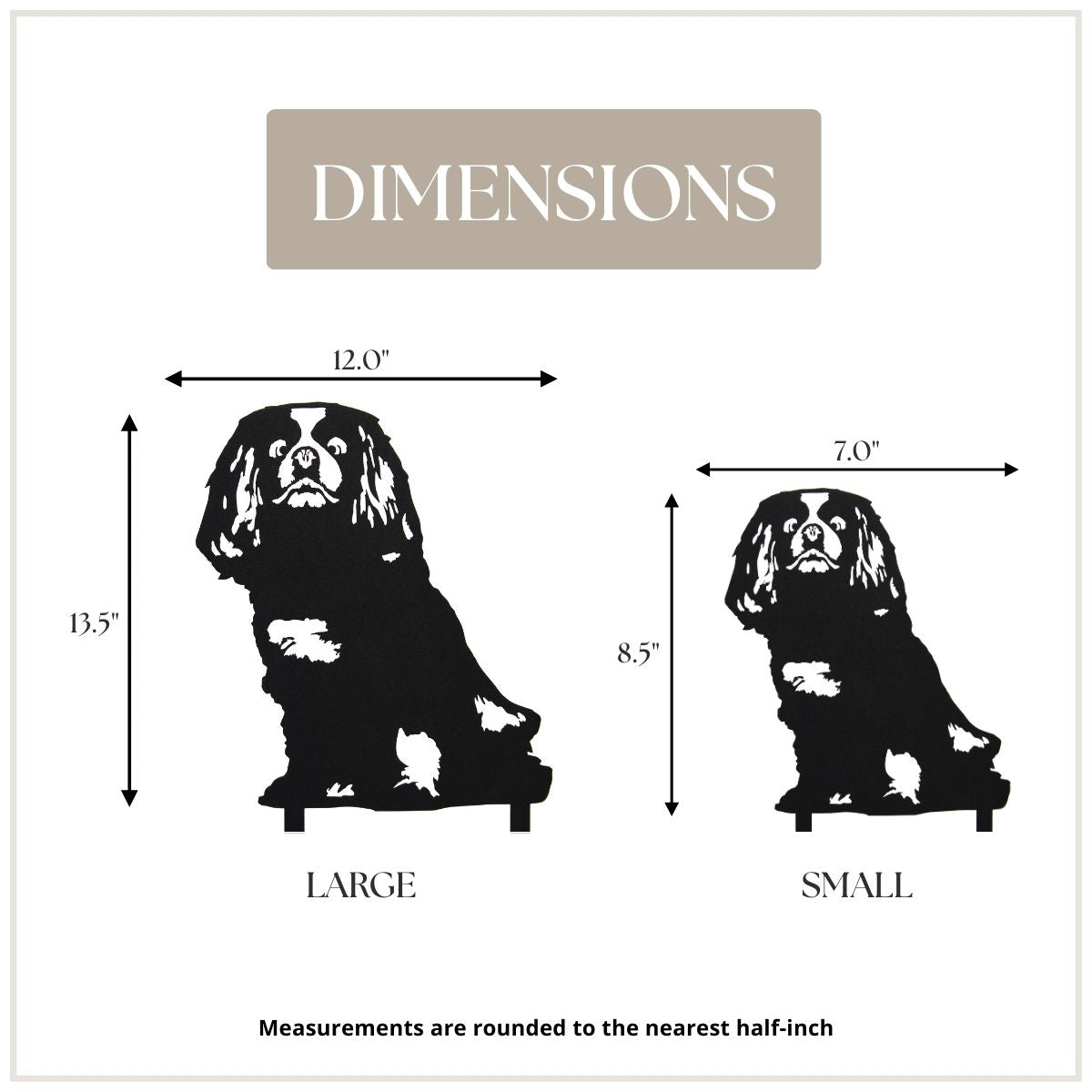 Cavalier King Charles Spaniel Garden Stake