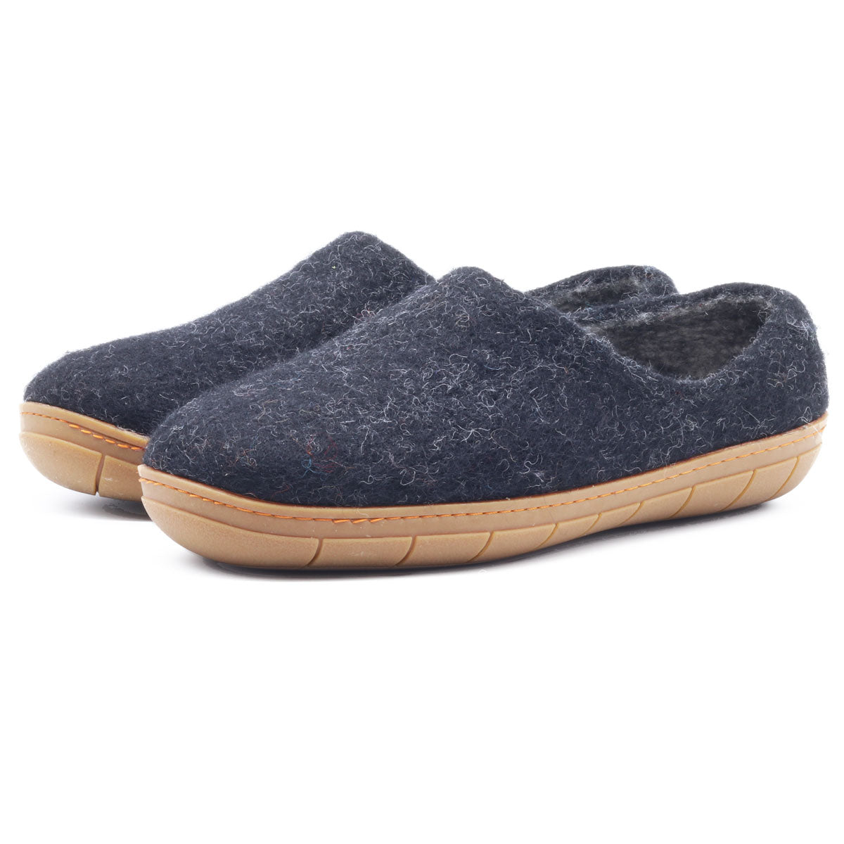 Womens Victoria Wool House Shoe with Rubber Sole