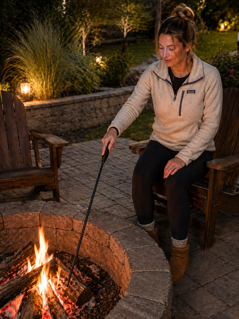 36" Heavy Duty Steel Fire Poker Woodhaven