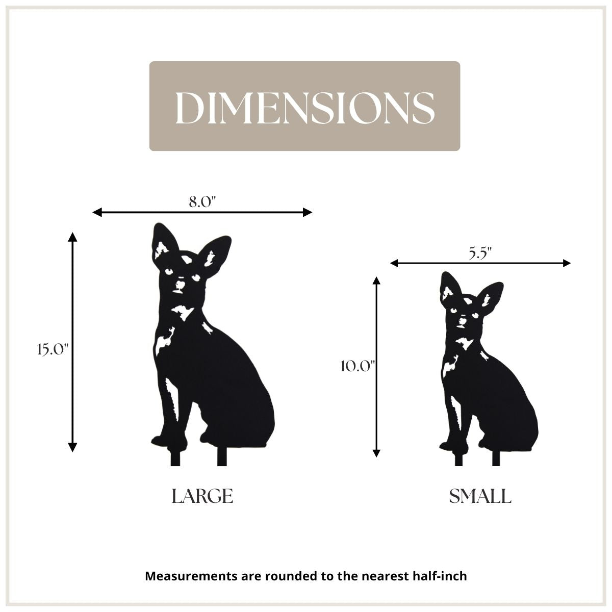 Chihuahua Garden Stake