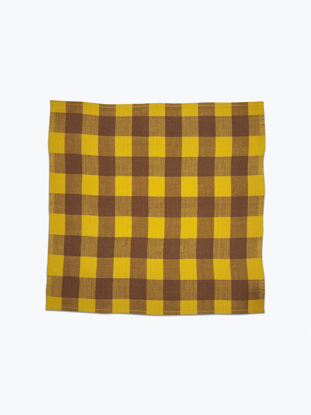 Big Gingham Napkin Pair - Citrine