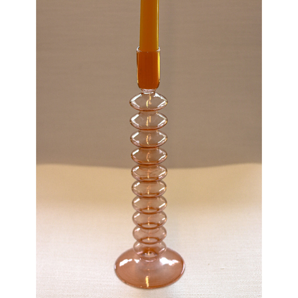 Coraline Peach Candle Holder, Set of 2