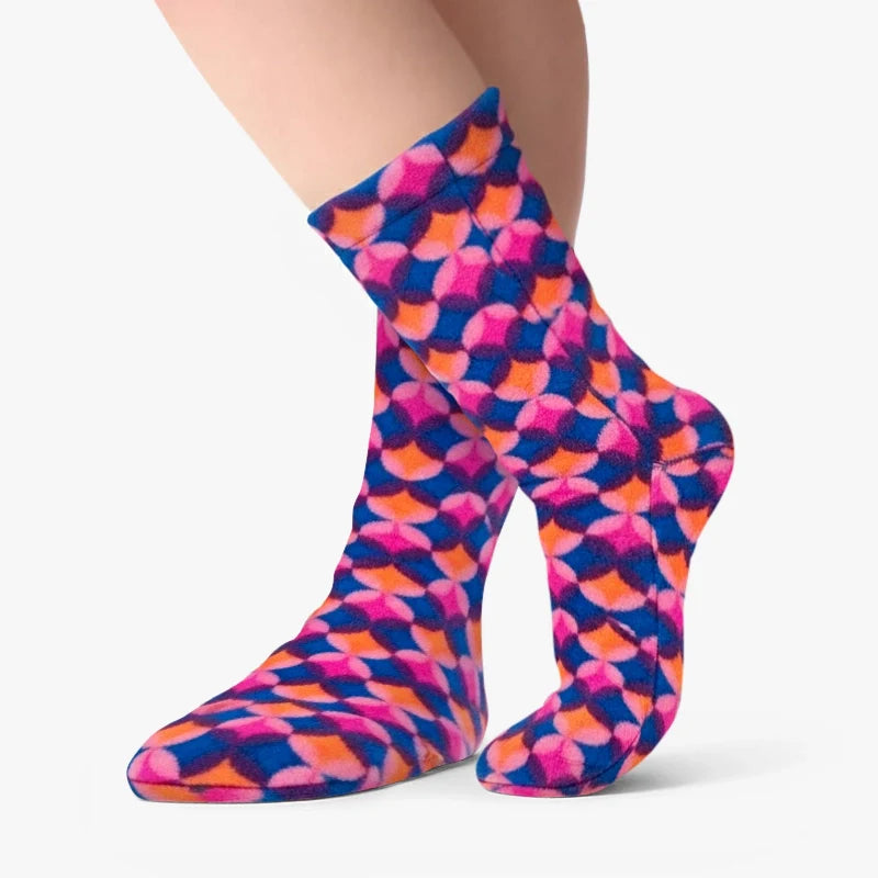 Kids' Fleece Socks - Art Deco