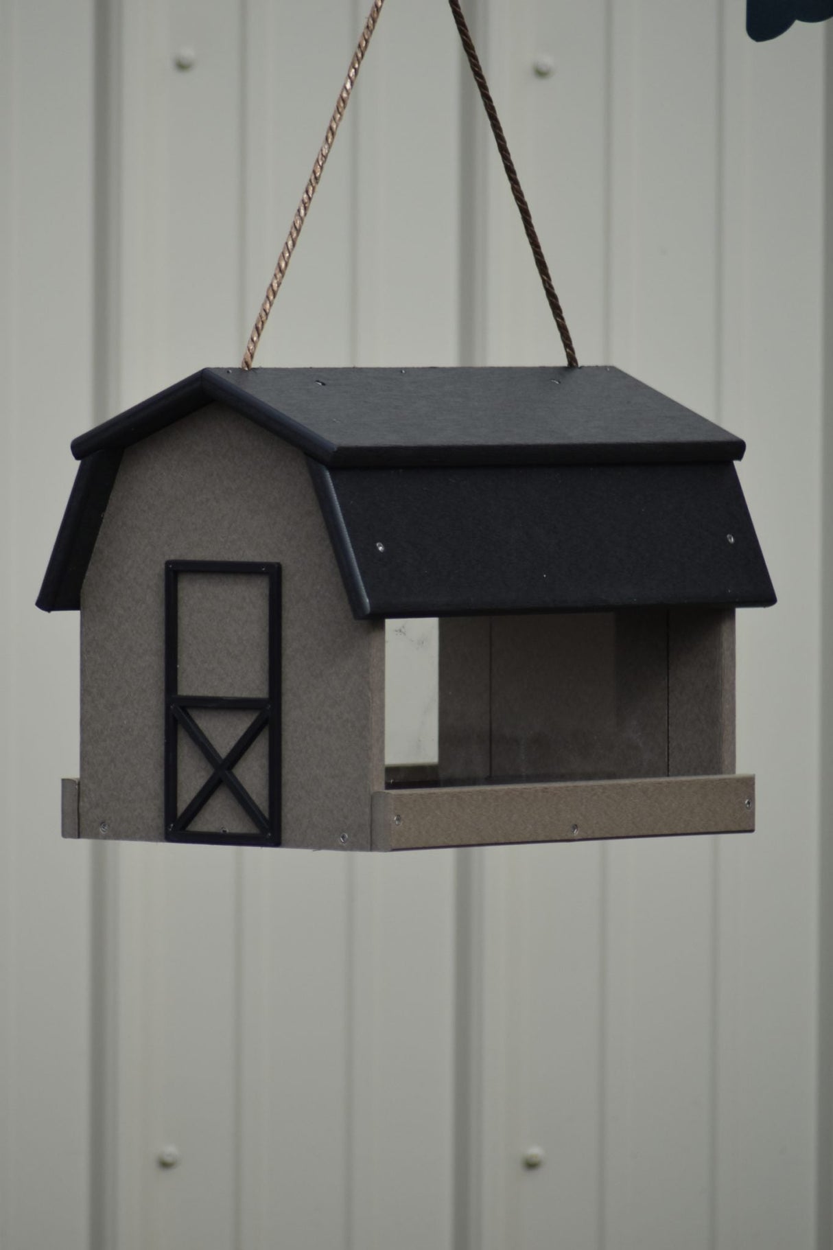 Poly Lumber Mini Barn Large Handcrafted Hanging Bird feeder